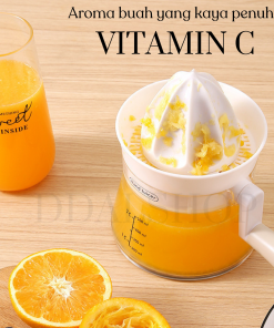 Alat Peras Jeruk Mesin Pemeras Jeruk Nipis Lemon Hand Juicer Dengan Gelas Ukur Takar - Gambar 7