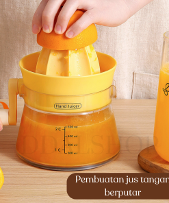 Alat Peras Jeruk Mesin Pemeras Jeruk Nipis Lemon Hand Juicer Dengan Gelas Ukur Takar - Gambar 6