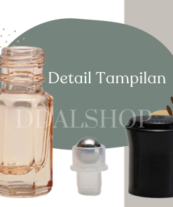 Botol Parfum Roll On Mini Transparan Warna Warni Bottle Kaca Kosong Isi Ulang Refill Size 3ml - Gambar 5