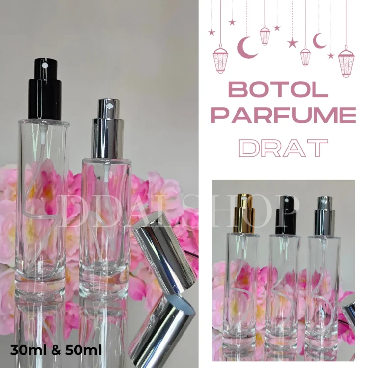 Botol Parfum Drat Ulir Bottle Spray Refill Bottle Kaca Isi Ulang Tinggi Travell Size 30ml 50ml Good Quality