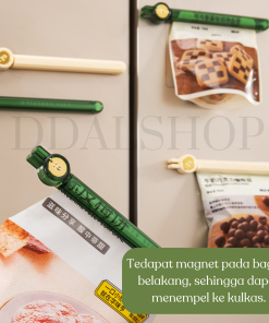 Segel Penjepit Snack Plastik Klip Seal Penutup Makanan Alat Jepit Dengan Magnet - Gambar 9