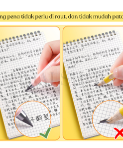Pensil Lucu Pencil Sketsa Unik Alat Tulis Perlengkapan Sekolah Anak Anti Patah Incl. Penghapus - Gambar 5