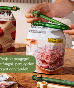 Segel Penjepit Snack Plastik Klip Seal Penutup Makanan Alat Jepit Dengan Magnet - Gambar 6