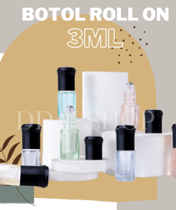 Botol Parfum Roll On Mini Transparan Warna Warni Bottle Kaca Kosong Isi Ulang Refill Size 3ml
