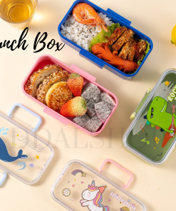 Tempat Makan Anak Lunch Box Set Kotak Bekal Karakter Lucu Anti Tumpah Tahan Panas Bisa Masuk Microwave