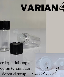 Botol Kosong Essens Cairan Serum Skincare Oil Medis Bottle Kaca Transparan Size 1ml 2ml 3ml 4ml 5ml - Gambar 11