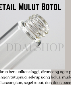 Botol Kosong Essens Cairan Serum Skincare Oil Medis Bottle Kaca Transparan Size 1ml 2ml 3ml 4ml 5ml - Gambar 4