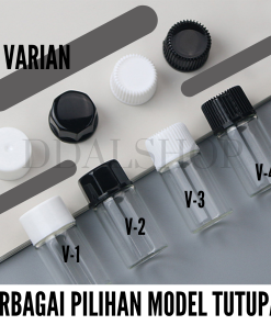 Botol Kosong Essens Cairan Serum Skincare Oil Medis Bottle Kaca Transparan Size 1ml 2ml 3ml 4ml 5ml - Gambar 6