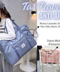 Tas Polos Travel Wanita Bag Jumbo Lipat Anti Air Cocok Untuk Travelling Sport Olahraga