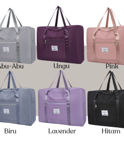 Tas Polos Travel Wanita Bag Jumbo Lipat Anti Air Cocok Untuk Travelling Sport Olahraga - Gambar 8
