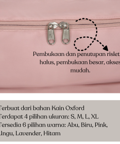 Tas Polos Travel Wanita Bag Jumbo Lipat Anti Air Cocok Untuk Travelling Sport Olahraga - Gambar 4