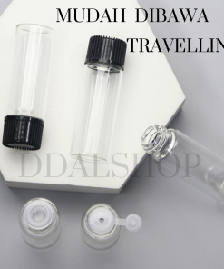Alternative view of Botol Kosong Essens Cairan Serum Skincare Oil Medis Bottle Kaca Transparan Size 1ml 2ml 3ml 4ml 5ml