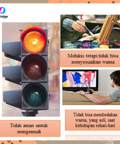 Kacamata Buta Warna merah hijau Enchroma untuk Pria dan Wanita  Bingkai Penuh TR90 - Gambar 5