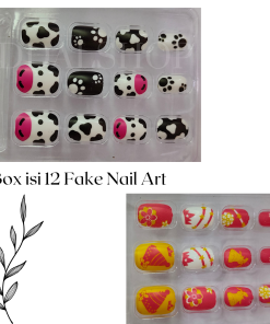 Nail Art Kuku Palsu Fake Tahan Lama Include Lem Gel Stiker Mainan Anak-anak - Gambar 6