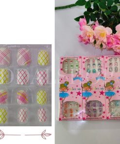 Nail Art Kuku Palsu Fake Tahan Lama Include Lem Gel Stiker Mainan Anak-anak - Gambar 4