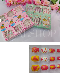 Nail Art Kuku Palsu Fake Tahan Lama Include Lem Gel Stiker Mainan Anak-anak - Gambar 5