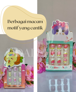 Alternative view of Nail Art Kuku Palsu Fake Tahan Lama Include Lem Gel Stiker Mainan Anak-anak