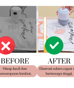 Alternative view of Vacum Baju Portable Mesin Vacuum Bag Travelling Vakum Pakaian Electric Listrik 220V 40W