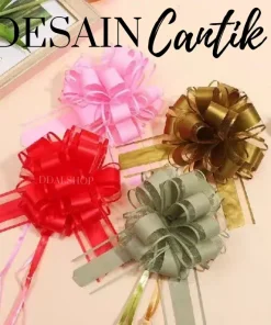 Alternative view of Pita Tarik Instan Hiasan Kado Hampers Buket Bunga Webbing Souvenir Cantik