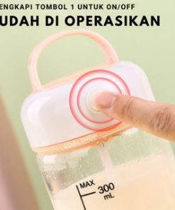 Alternative view of Botol Minum Portable Shaker Bottle Pengaduk Otomatis Botle Gym Protein Shake Anti Tumpah Free Kable