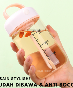 Botol Minum Portable Shaker Bottle Pengaduk Otomatis Botle Gym Protein Shake Anti Tumpah - Gambar 5