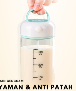 Botol Minum Portable Shaker Bottle Pengaduk Otomatis Botle Gym Protein Shake Anti Tumpah - Gambar 6