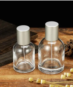 Alternative view of Botol Kosong Parfum Refil Spray Semi Press Parfume Bottle Travel Bahan Kaca Tebal Tutup Alumunium Size 30ml