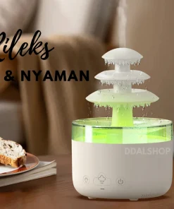 Alternative view of Humidifier Lampu Tidur Aromaterapi Pengatur Kelembapan Udara Aromatherapy Unik Bentuk Uap Air Hujan