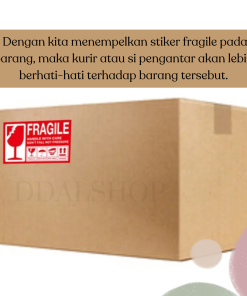 Stiker Label Fragile Pelindung Pengamanan Paket Fragil Sticker Tempel Ukuran 150*90MM 130* 70MM - Gambar 7