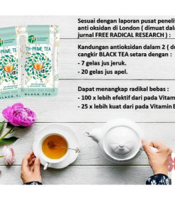 Teh Diet Minuman Kesehatan Detox Alami Black Tea Th PrimeTea Menjaga Imunitas Tubuh, Mencegah Stroke - Gambar 6