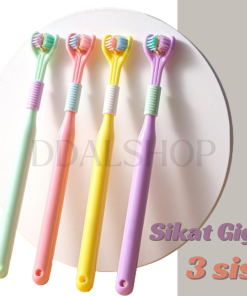 Sikat Gigi Anak Dewasa 2 In 1 Toothbrush Dental Care Pembersih Gigi Travel Portable Silikon Lembut