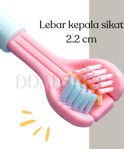 Sikat Gigi Anak Dewasa 2 In 1 Toothbrush Dental Care Pembersih Gigi Travel Portable Silikon Lembut - Gambar 4
