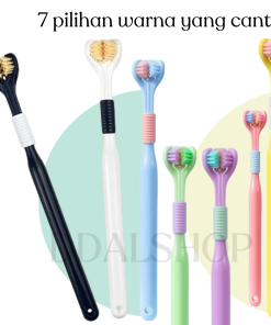 Alternative view of Sikat Gigi Anak Dewasa 2 In 1 Toothbrush Dental Care Pembersih Gigi Travel Portable Silikon Lembut