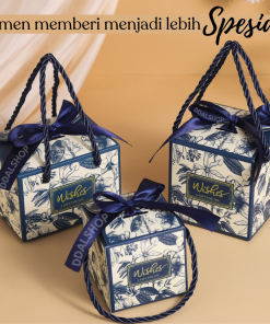 Box Snack Estetik Motif Bunga Kotak Hadiah Coklat Permen Giftbox Hampers Perlengkapan Pesta Ulang Tahun - Gambar 4