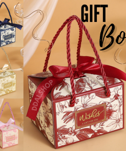 Box Snack Estetik Motif Bunga Kotak Hadiah Coklat Permen Giftbox Hampers Perlengkapan Pesta Ulang Tahun