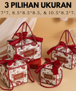 Alternative view of Box Snack Estetik Motif Bunga Kotak Hadiah Coklat Permen Giftbox Hampers Perlengkapan Pesta Ulang Tahun