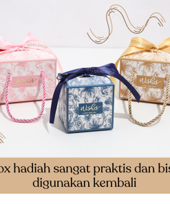 Box Snack Estetik Motif Bunga Kotak Hadiah Coklat Permen Giftbox Hampers Perlengkapan Pesta Ulang Tahun - Gambar 7