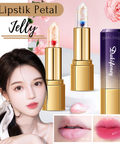 Lipstik Glossy Warna Tahan Lama Lip Balm Pelembab Bibir Pecah Dan Kering Lipstick Petal Jelly Cantik