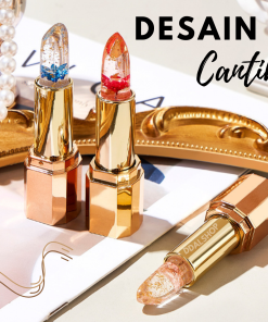 Alternative view of Lipstik Glossy Warna Tahan Lama Lip Balm Pelembab Bibir Pecah Dan Kering Lipstick Petal Jelly Cantik