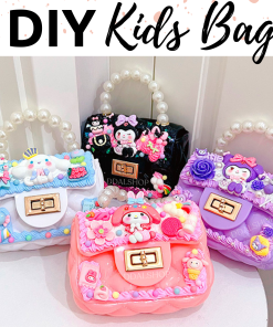 Tas Anak Perempuan Slingbag Mini Karakter Sanrio Kuromi Bag Pesta DIY Unik Lucu