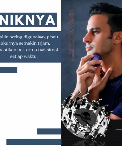 Alternative view of Mesin Cukur Jenggot Electric Mini Portable Alat Cukuran Kumis Jenggot Bulu Ketiak Elektrik Pisau Shaver Type C Rechargeable