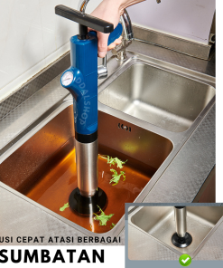 Alternative view of Alat Sedot WC Mampet Anti Sumbat Saluran Wastafel Pompa Booster Pendorong Pump Toilet 120Bar