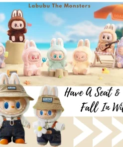 Pop Mart Labubu Boneka Viral Have A Seat Fall In Wild Gantungan Tas The Monster Popmart