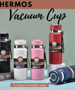 Termos Stainless Steel Tahan Panas Dingin Dengan Pengaturan Suhu Otomatis Thermos Travel Bahan Sus 304 Anti Karat