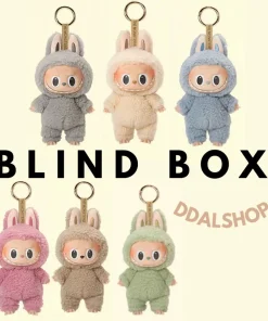 Alternative view of Popmart Labubu Exciting Macaron Boneka Viral Secret Blind box Pop Mart Gantungan Kunci Keychain