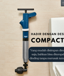 Alat Sedot WC Mampet Anti Sumbat Saluran Wastafel Pompa Booster Pendorong Pump Toilet 120Bar - Gambar 5