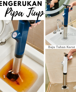 Alat Sedot WC Mampet Anti Sumbat Saluran Wastafel Pompa Booster Pendorong Pump Toilet 120Bar