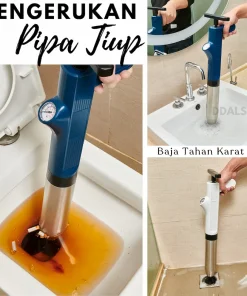 Alat Sedot WC Mampet Anti Sumbat Saluran Wastafel Pompa Booster Pendorong Pump Toilet 120Bar