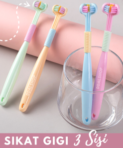 Sikat Gigi Anak Dewasa 2 In 1 Toothbrush Dental Care Pembersih Gigi Travel Portable Silikon Lembut