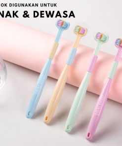 Alternative view of Sikat Gigi Anak Dewasa 2 In 1 Toothbrush Dental Care Pembersih Gigi Travel Portable Silikon Lembut